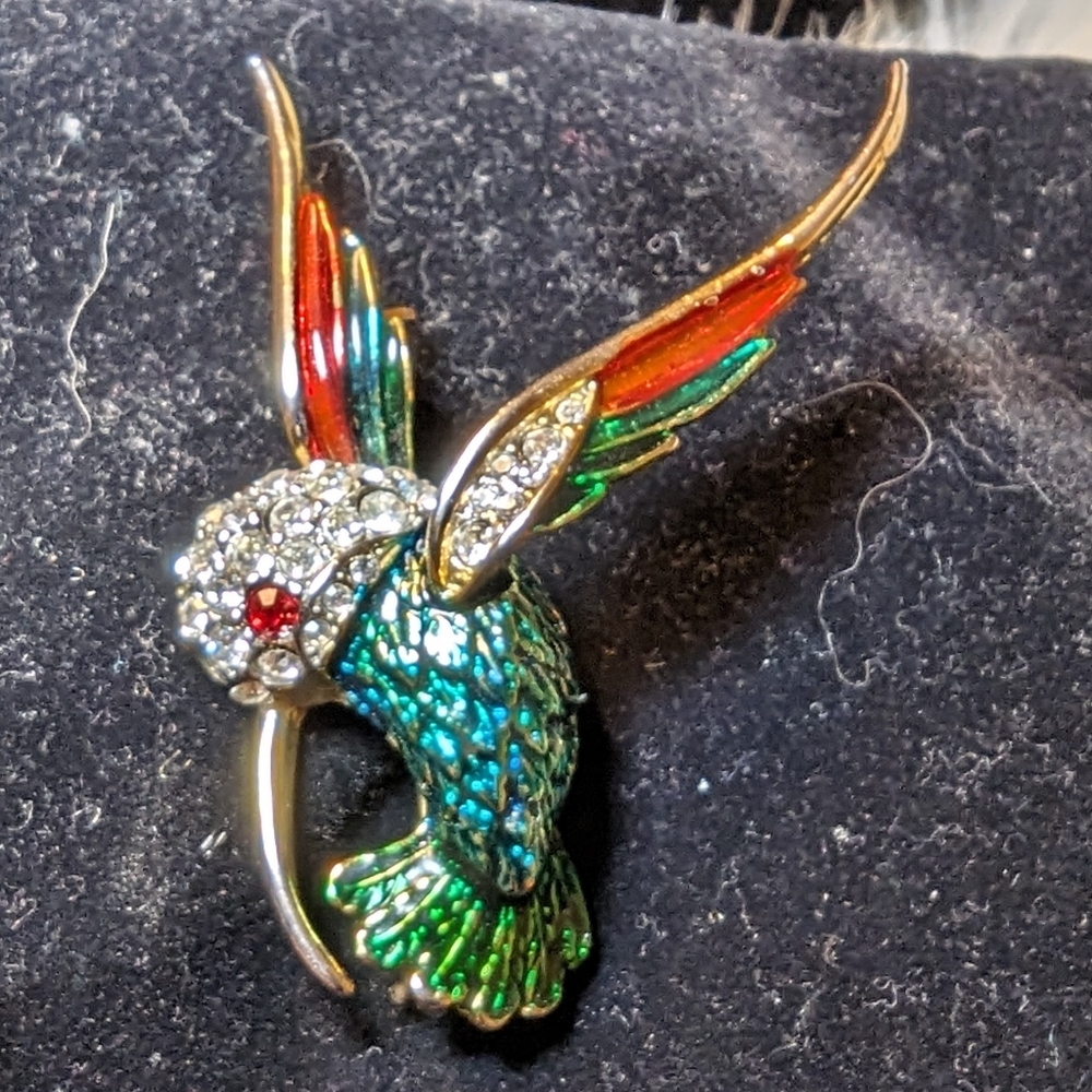 Hummingbird brooch/pin